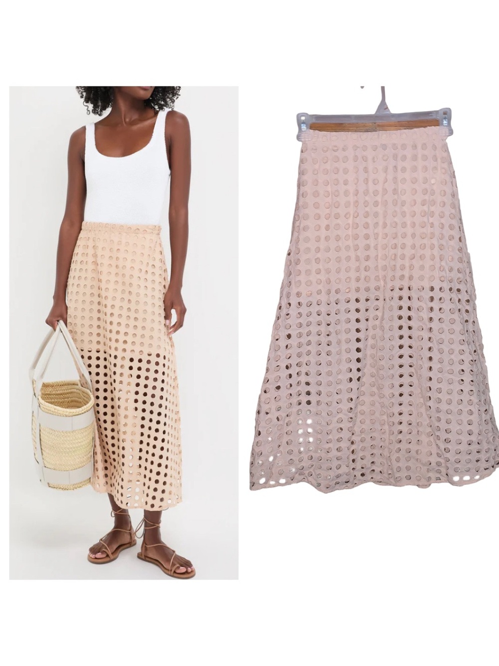 Tuckernuck Eyelet Maxi Skirt